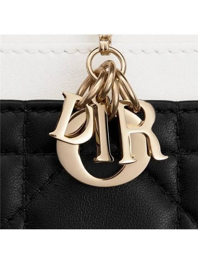 Lady Freesia Card Wallet Latte Black - DIOR - BALAAN 4