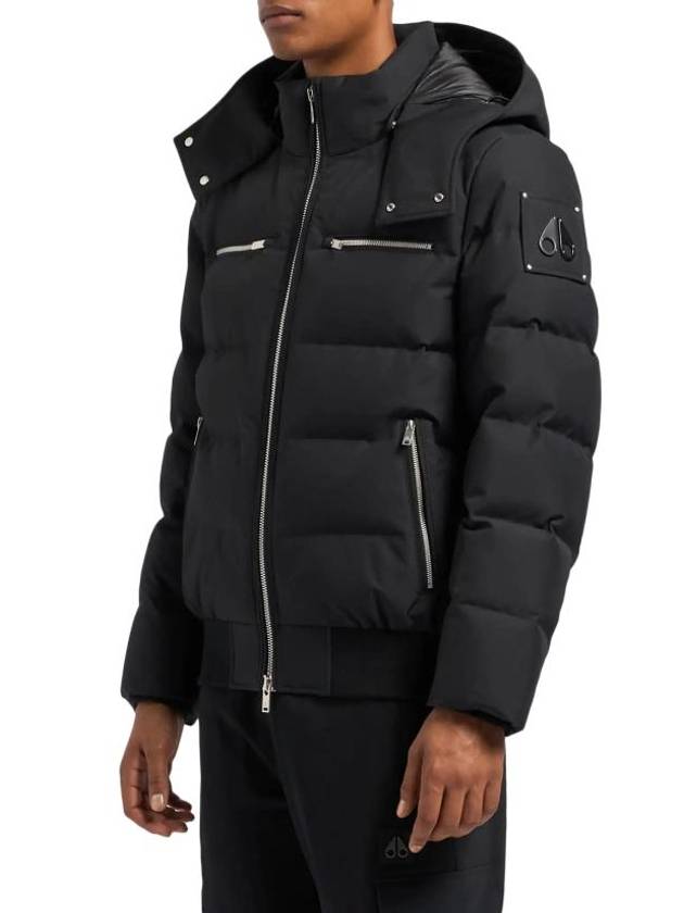 Cloud Padded Bomber Jacket Black - MOOSE KNUCKLES - BALAAN 3