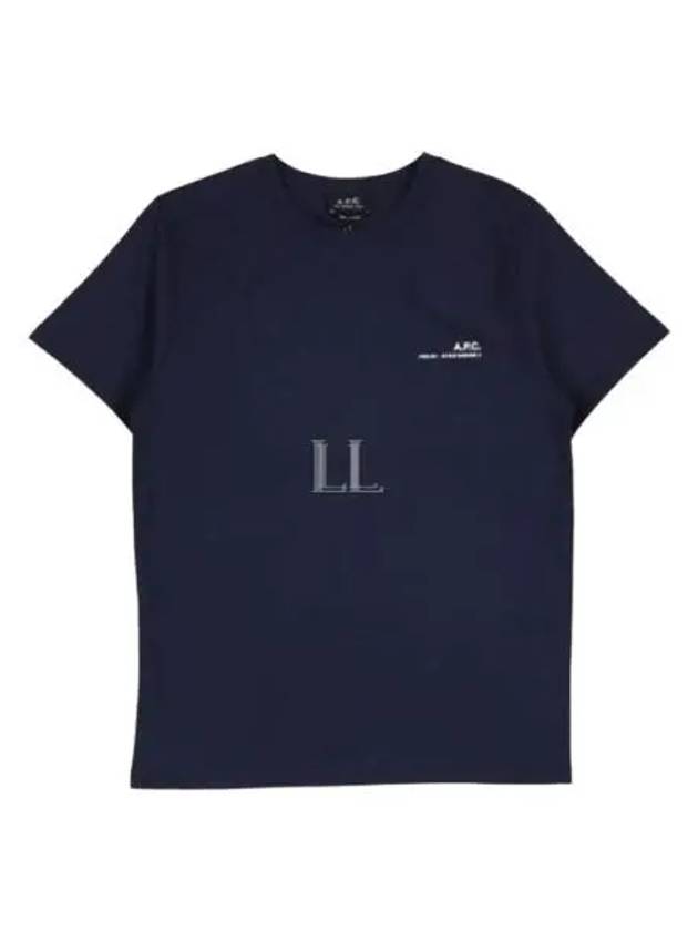 Men's Item Logo Short Sleeve T-Shirt Navy - A.P.C. - BALAAN 2