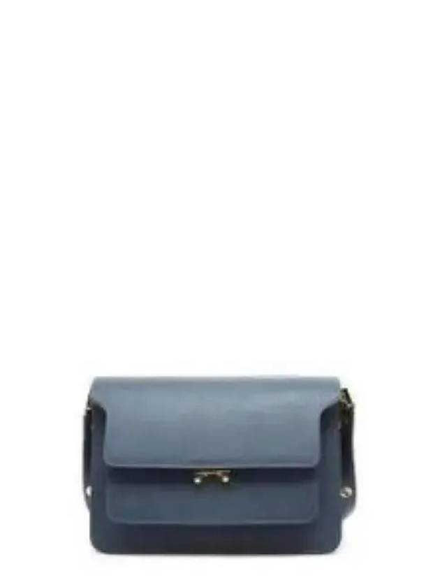 Saffiano Trunk Medium Shoulder Bag Navy - MARNI - BALAAN 2