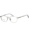 Glasses frame ML5173D 020 square transparent horn rim Asian fit - MONCLER - BALAAN 7