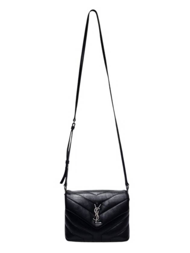 467072 Black leather silver Lulu Toy cross bag - SAINT LAURENT - BALAAN 3