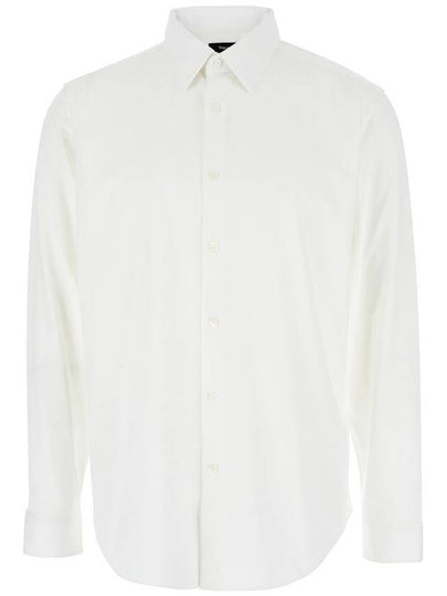 Structure Knit Sylvain Long Sleeve Shirt White - THEORY - BALAAN 2