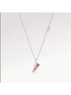 LV Trainer Necklace Silver - LOUIS VUITTON - BALAAN 5