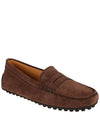 Gommino Suede Driving Shoes Brown - TOD'S - BALAAN 3