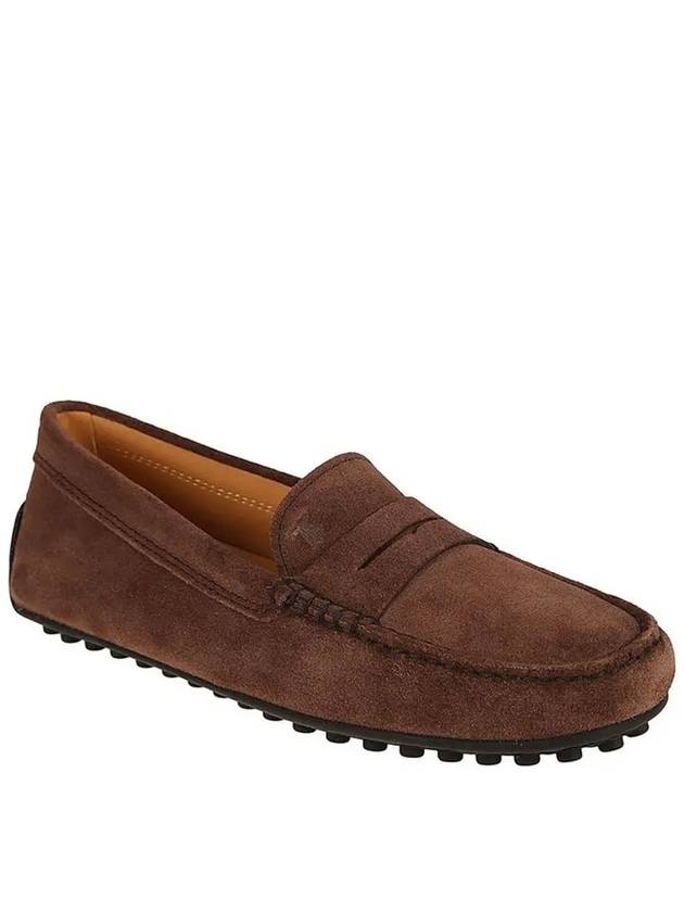 Gommino Suede Driving Shoes Brown - TOD'S - BALAAN 3