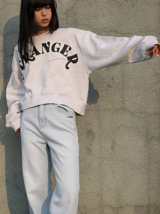 Hello Stranger Cocoon Sweatshirt Grey - SORRY TOO MUCH LOVE - BALAAN 2