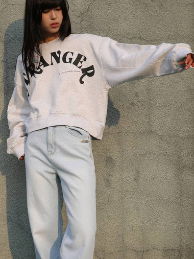 Hello Stranger Cocoon Sweatshirt Grey - SORRY TOO MUCH LOVE - BALAAN 1