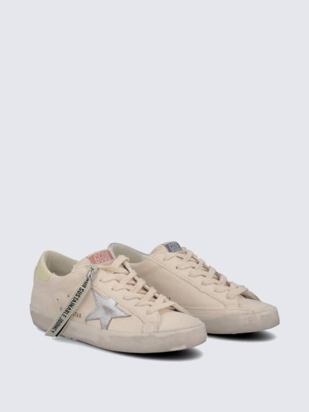 Superstar Canvas Low Top Sneakers Silver White - GOLDEN GOOSE - BALAAN 4