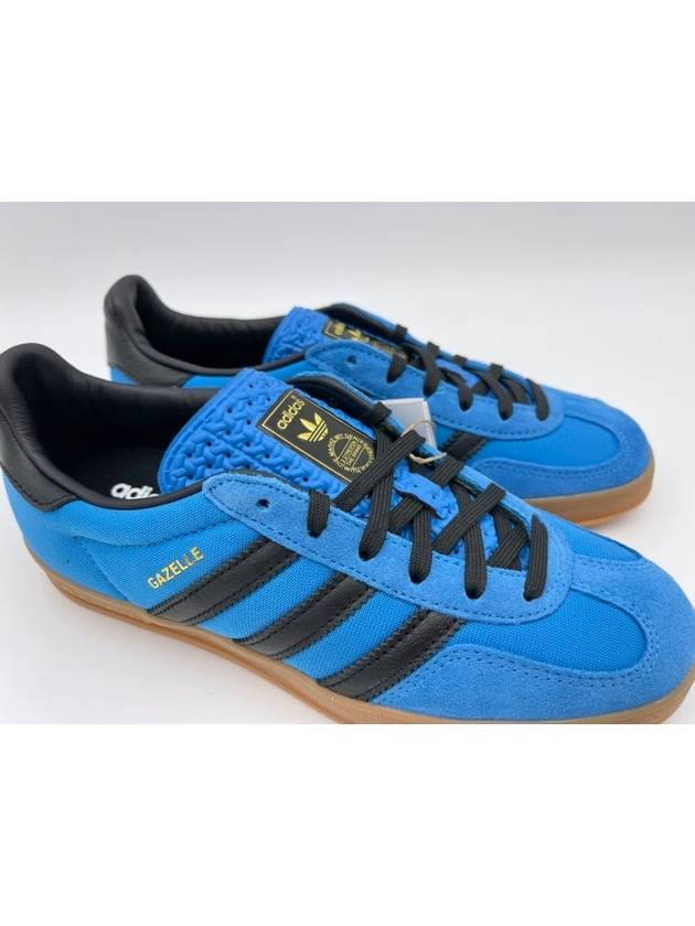 Gazelle Indoor Nylon Low Top Sneakers Bright Blue - ADIDAS - BALAAN 5