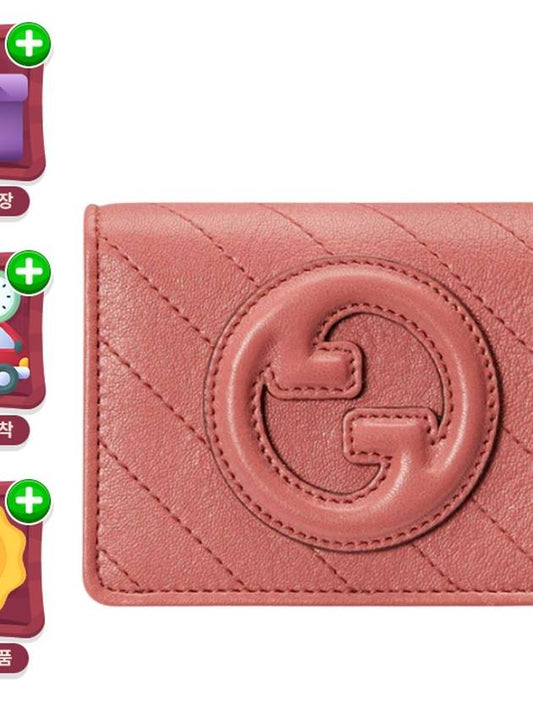 Blondie card half wallet pink 760317 - GUCCI - BALAAN 2