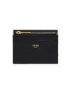 Triomphe Compact Shiny Calfskin Coin Half Wallet Black - CELINE - BALAAN 6