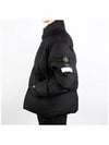 Garment Dyed Crinkle Reps Down Padding Black - STONE ISLAND - BALAAN 4