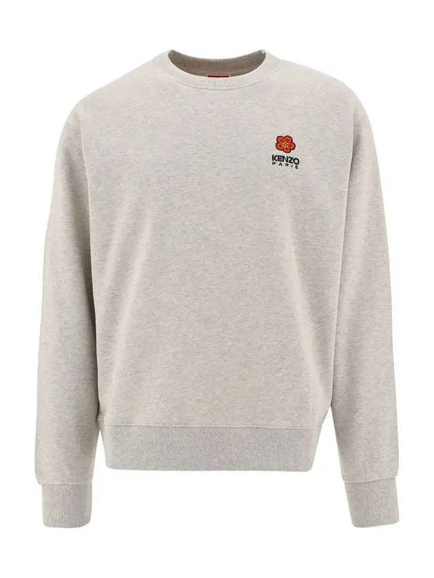 Flower Logo Sweatshirt Gray 5SW440 4MF 93 - KENZO - BALAAN 2