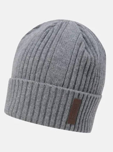 Cashmere Beanie Light Gray SP323UKC93 - DESCENTE - BALAAN 1