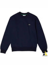 Logo Patch Crewneck Sweatshirt Navy - LACOSTE - BALAAN 2