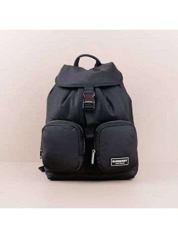 Nylon Rucksack Backpack Black 80939601 - BURBERRY - BALAAN 1