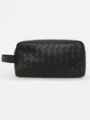 Intrecciato Travel Pouch Bag Dark Green - BOTTEGA VENETA - BALAAN 4