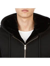 Classic Bunny Zip Up Hoodie Black Lining Black - MOOSE KNUCKLES - BALAAN 11