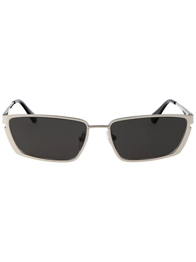 Sunglasses OERI119S24MET001 7207 SILVER DARK GRAY - OFF WHITE - BALAAN 2