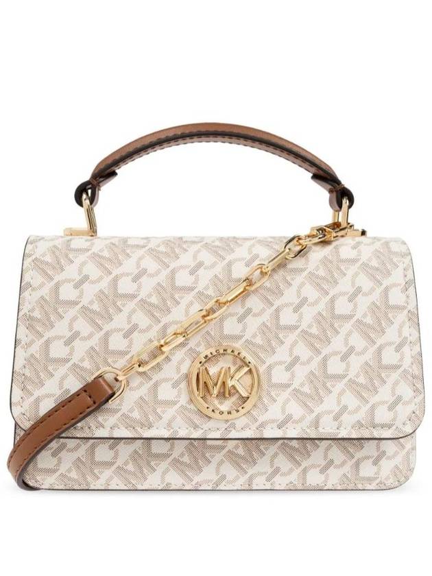 Delancey Monogram Cross Bag Ivory - MICHAEL KORS - BALAAN 1