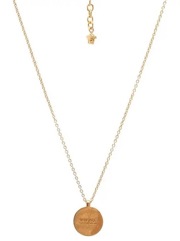 Enamel Medusa Pendant Necklace Black Gold - VERSACE - BALAAN 5