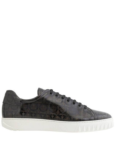 Salvatore Ferragamo Rhinoceros Grey Gancini Low-top Sneakers, Brand Size 7.5 - SALVATORE FERRAGAMO - BALAAN 1