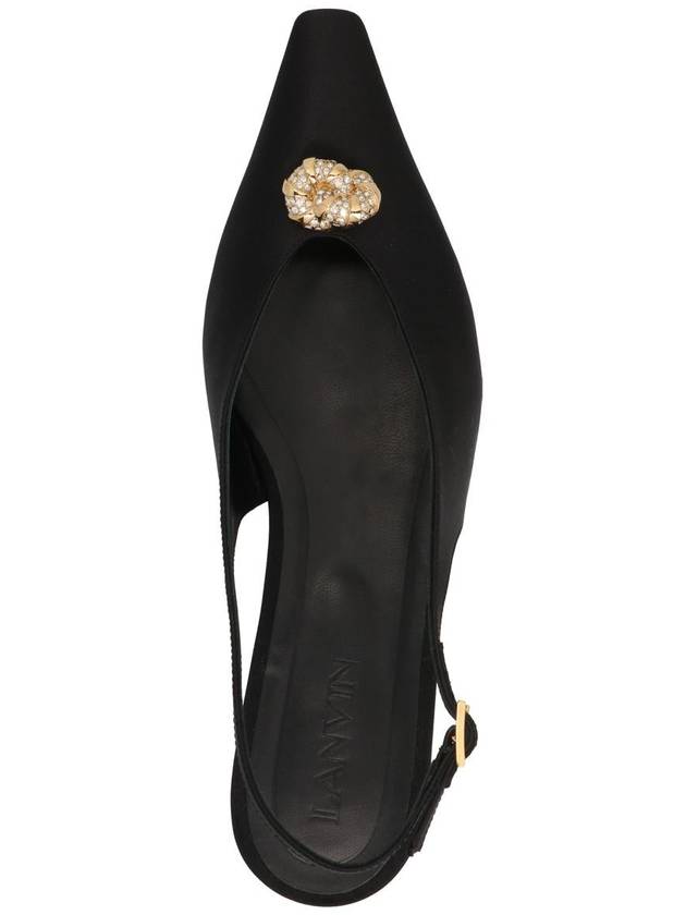 Mule Slippers FWBASS06RASOP2310 Black - LANVIN - BALAAN 4