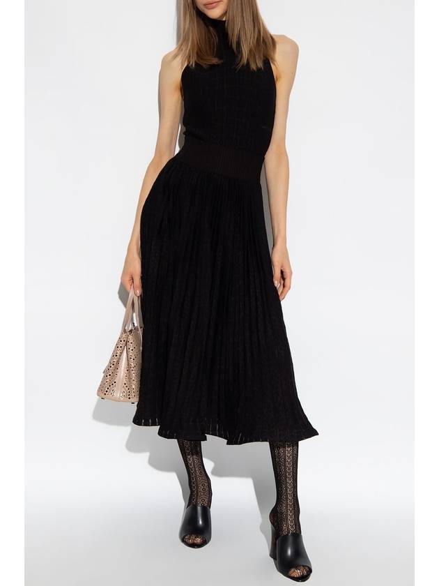 Alaïa Pleated Skirt, Women's, Black - ALAIA - BALAAN 2