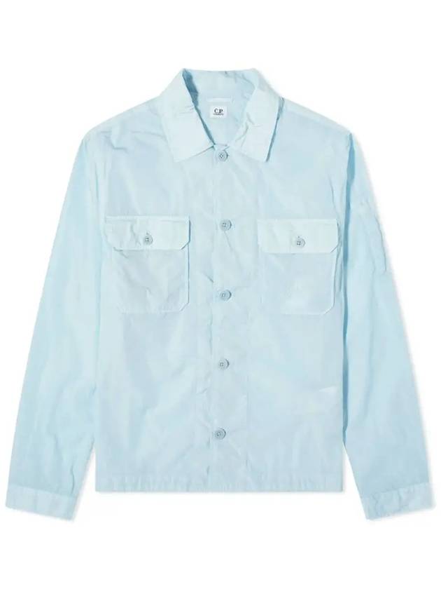 Chrome R Pocket Over Long Sleeve Shirt Blue - CP COMPANY - BALAAN 2