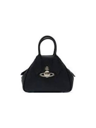 Yasmine Small Saffiano Tote Bag Black - VIVIENNE WESTWOOD - BALAAN 2