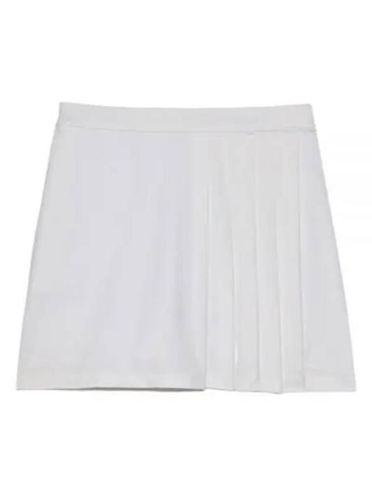 Women's Side Pleat Luxe 4-Way Stretch Twill Skirt White - G/FORE - BALAAN 2