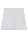 Women's Side Pleat Luxe 4-Way Stretch Twill Skirt White - G/FORE - BALAAN 2