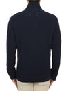 Stitch Knit High Neck Full Zip Up Cardigan Navy - MAISON MARGIELA - BALAAN 6