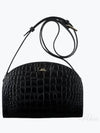 Demi Rune Half Moon Crocodile Cross Bag Black - A.P.C. - BALAAN 2