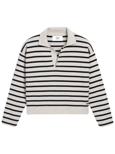 Striped Sailor Polo Shirt - AMI - BALAAN 2