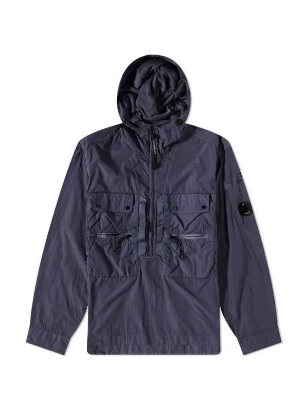 Chrome R Lens Hooded Jacket Navy - CP COMPANY - BALAAN 1