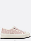 Walk'n' Platform Oblique Embroidered Low Top Sneakers Pink - DIOR - BALAAN 3