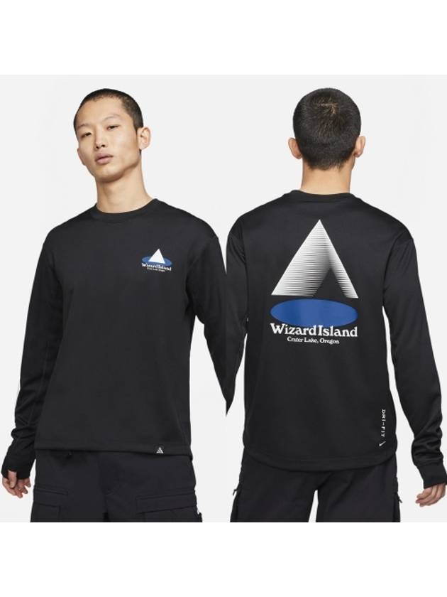 ACG Island Round Neck Long Sleeve T-Shirt Black - NIKE - BALAAN 2