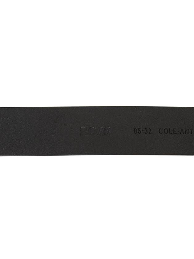 Cole Ant Logo Leather Belt Black - HUGO BOSS - BALAAN 7