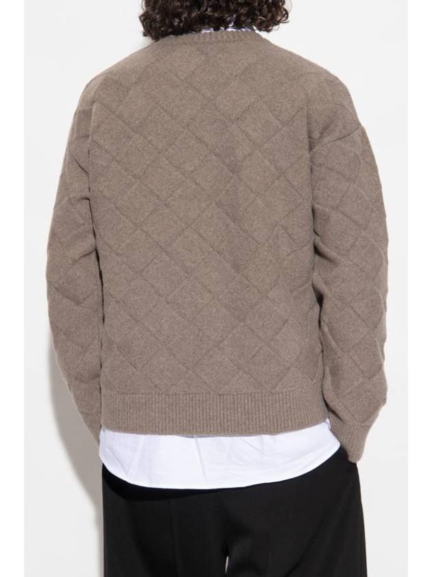 Intrecciato Wool Knit Top Riverbed - BOTTEGA VENETA - BALAAN 4