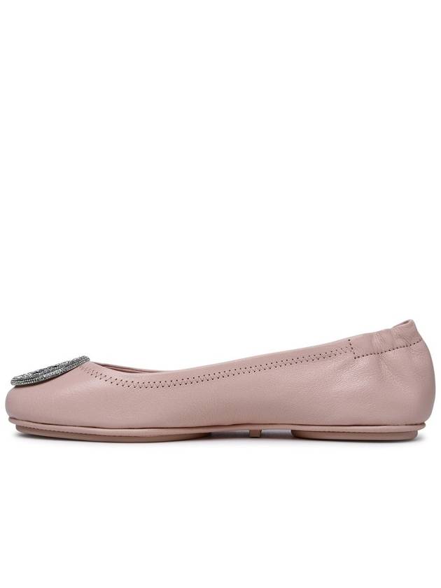 Minnie Leather Flat Pink - TORY BURCH - BALAAN 3