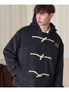 OVERFIT DUFFLE COAT CHARCOAL - ZIZEMUSEUM - BALAAN 1