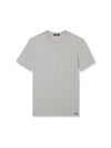 Cotton Crew Neck Short Sleeve T-Shirt Grey - TOM FORD - BALAAN 1