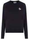 Women's Dressed Fox Patch Adjusted Sweatshirt Black - MAISON KITSUNE - BALAAN 2