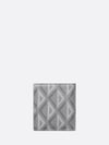 CD Diamond Canvas Compact Vertical Card Wallet Grey - DIOR - BALAAN 5