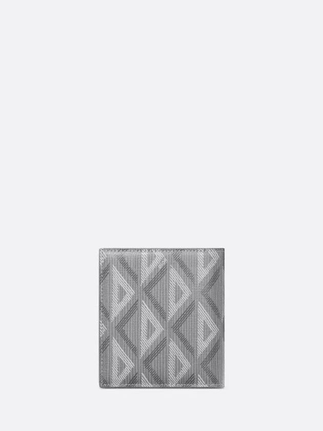 CD Diamond Canvas Compact Vertical Card Wallet Grey - DIOR - BALAAN 5