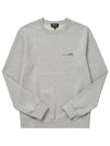 Item Logo Cotton Sweatshirt Grey - A.P.C. - BALAAN 5