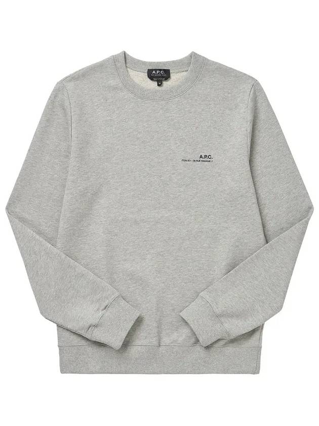 Item Logo Cotton Sweatshirt Grey - A.P.C. - BALAAN 5