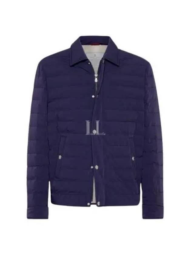 Padded Shirt Jacket Blue - BRUNELLO CUCINELLI - BALAAN 2